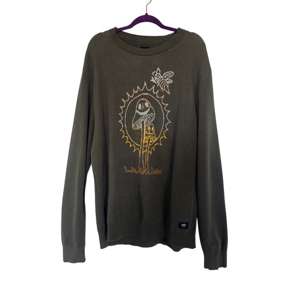 Vans Plant Harmony Dark Green Sweater Size XL - Picture 1 of 5